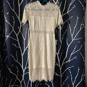 Lulus white lace dress